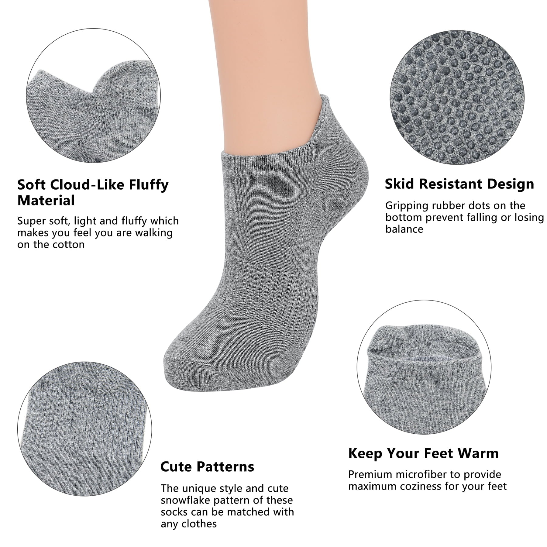 Women'S Non Slip Socks 3 pairs