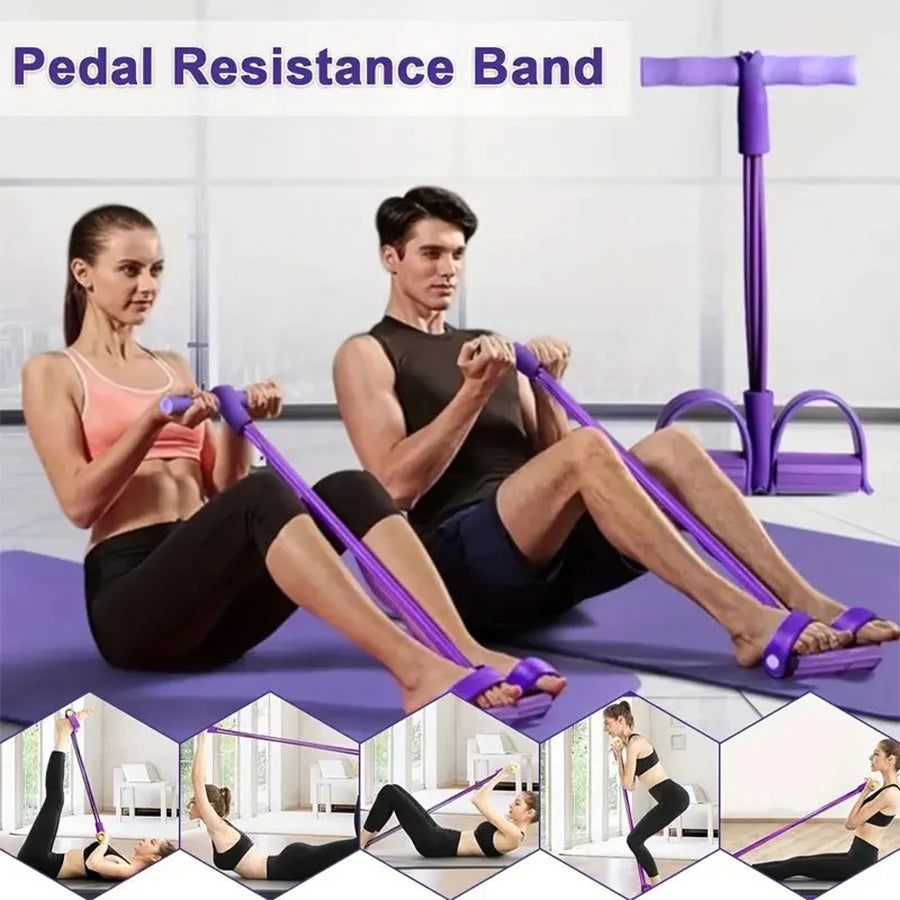 Tube Elastic Yoga Pedal Training