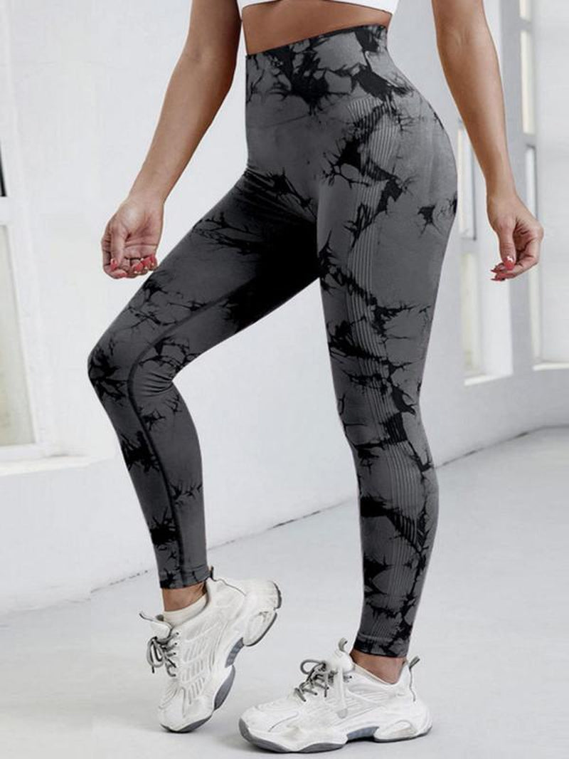 Women'S Tie Dye High Waist Scrunch Sports Leggings