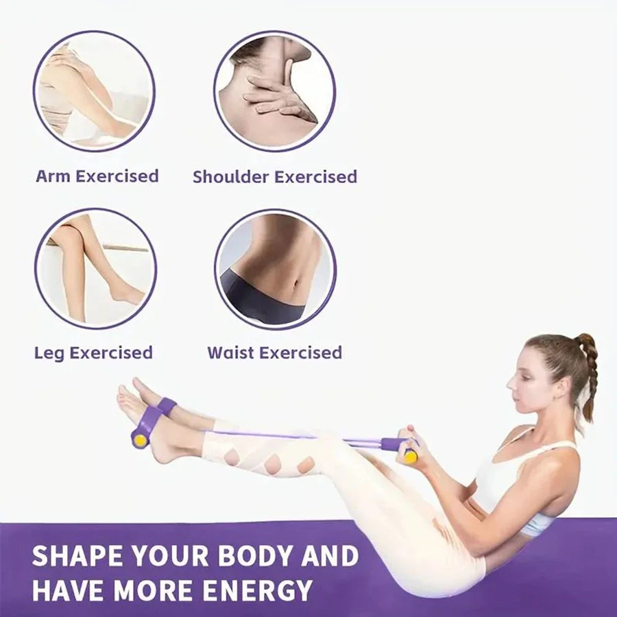 Tube Elastic Yoga Pedal Training